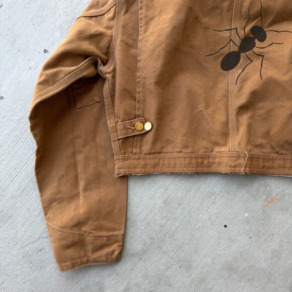 Carhartt brown cropped Detroit style work wear jacket - Picture 7 of 8